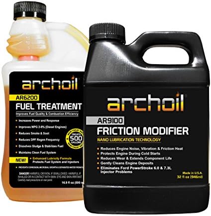 Archoil Performance Kit P-2 for All Vehicles - 32oz AR9100 Friction Modifier + 16.9oz AR6200 Fuel Treatment