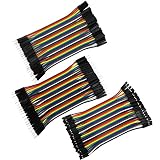 COMeap 120pcs 10CM 40pin Male to Female, 40pin Male to Male, 40pin Female to Female Breadboard Jumper Wire Ribbon Dupont Cables Kit