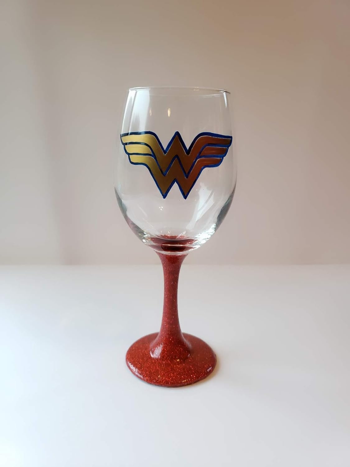 wonder woman wine glasses