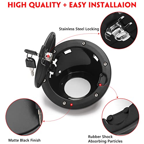 DKMGHT Jeep Lock Gas Cap Cover for Jeep Wrangler Pricepulse