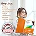 STEMSFX 6 Pack Heavy Duty Plastic 2 Pocket Folder (Assorted Colors) for Letter Size Papers, Includes Business Card Slot
