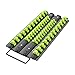 Olsa Tools Socket Organizer Tray | Black Tray with Green Clips | Holds 48 Pcs Sockets | Premium Quality Tools Organizer