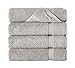 SALBAKOS - Premium 4 Piece Bath Towel Set, Made with 100% Turkish Cotton, Quick Drying, Highly Absorbent & Comfy Towels for Spa & Hotel | 27