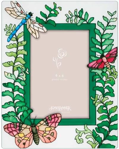 Joan Baker Designs PFR4669 Botanical Art Glass Photo Frame