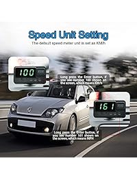 VJOYCAR   Velocímetro GPS universal para coche, pantalla digital de velocidad, alarma MPH sobre velocidad