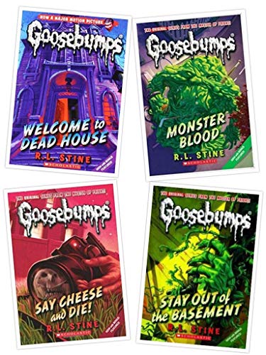 Goosebumps Boxed Set, Books 1 - 4:  Welcome to Dead House, Stay Out of the Basement, Monster Blood, and Say Cheese and Die!