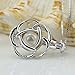 Coobbar Hollow Pearl Bead Cage Pearl Pendant Include 1pcs Bead Cage Pearl Pendant 2pcs 925 Sterling Chain 4pcs Color Pearl (Rose Pendant)