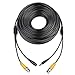 Masione 4 Pack 150ft Video Power Security Camera Extension Cable Wire for CCTV DVR CCD Security Cameras Surveillance System with BNC to RCA Adaptor