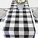 ARKSU Buffalo Plaid Table Runner 12X72inch,Black and White Check Table Runner for Christmas, Thanksgiving Decor
