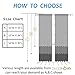 Deconovo Blackout Curtains, Thermal Insulated, W52 x L95 2 Panels, Back Tab, Machine Washable, Room-Darkening Drapes for Bedroom/Living Room Star White