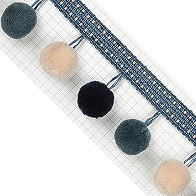 Lace Crafts 1m Large Pom Pom Bobble Fringe Curtain Sewing Tassel