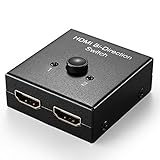 TNP HDMI Switch 4K - Bi-directional HDMI (1x2 or 2x1) Video Audio Switcher Selector Box Supports Ultra HD UHD 4Kx2K Full HD 1080P 3D HDCP Passthrough