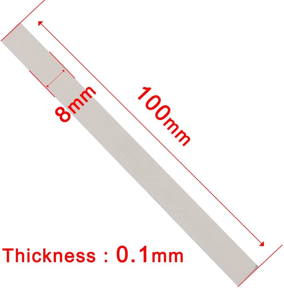 Pure Nickel Strip, 100 Pcs 0.1x8x100 mm Purity 99.96% Soldering Tab for 18650 Battery Spot Welding - Image 3