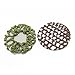 WEFOO 10Pcs Fashion Handmade Bun Cover Snood Hair Net Ballet Dance Skating Chic Crochet with Rhinestone for Women Girls,Assorted Color