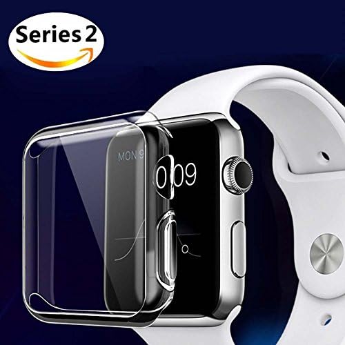 Apple Watch 2 Case, Julk i Watch TPU Screen Protector All-around Protective 0.3mm Hd Clear Ultra-thin Cover for New Apple Watch series 2 (38mm)