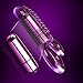DoubleO 8 vibrating Penis Erection Enhancer Cock Ring with Clitoral Stimulator - Sex Purple
