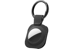 Spigen AT200 Designed for AirTag Keychain Case Cover Holder (AirTag Not Included) - Black