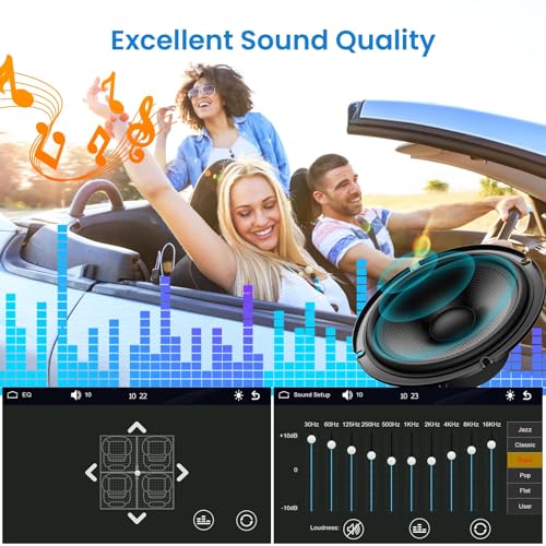 VECHTEL 2 Din Car Radio with Carplay Android Wireless Car, 7 Inch Touch Screen Bluetooth Stereo Car Radio FM Type-C/USB/TF/AUX Mirror Link SWC MIC Rear Camera Remote Control