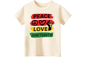 JUNEIGHTEE Juneteenth Shirts Kids – Toddler Juneteenth Shirt, Short-Sleeve T-Shirt for Toddler Boys & Girls, Ages 2-8