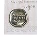 The Grandparent Gift Co. Godparent You Are Loved Pewter Coin with Sentiment Card (Godmother)