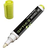 Opticz UV Blacklight Reactive Large Tip Invisible Ink Marker, Yellow