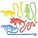 Bulk Toys - Party Favors - 60 Pc Wacky Fun Stretchy Sticky Fingers Toy Assortment Includes; Large Glitter Sticky Hands, 12 Sticky Feet, Wall Climbing Men, & Sticky Lizards, Stocking Stuffers