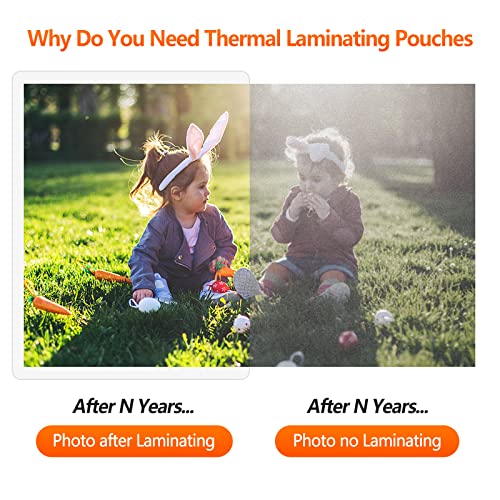 SJPACK Thermal Laminating Pouches, 9 x 11.5 Inches Laminating Sheets, 3