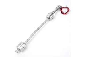 CAREDY Float Switch Water Level Sensor, Stainless Steel Double Ball Fish Tank Liquid Float Switch Water Level Controller for Water Tank, Pool, Sink, Fish Tank, etc(4 Size)(250mm)