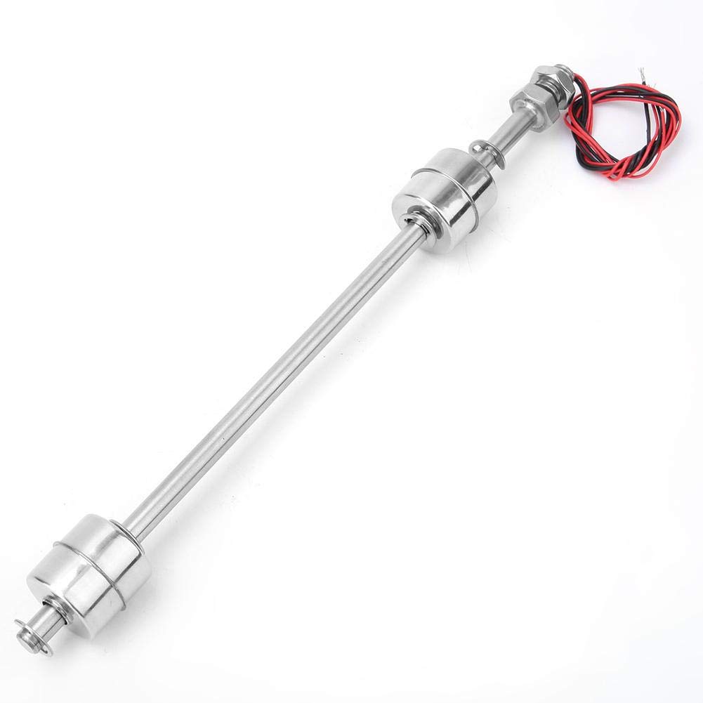 Aigend Water Level Sensor, Double Float Ball Stainless Steel Liquid Level Sensor Float Switch Vertical Water Level Sensor for Tank Pool Sinks, Fish Tanks (Floating body 250mm)