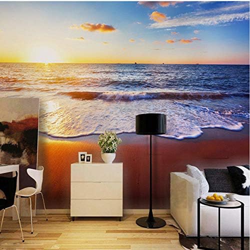 壁画壁紙装飾カスタム3d壁壁画壁紙日の出サンセットビーチ風景写真背景壁画