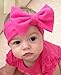 Qandsweet Baby Girl's Stretch Lace Headbands Fits Baby, Toddler, Child (Bows of 10 Pack)