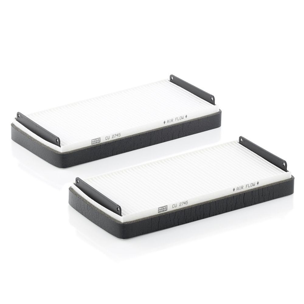 MANN-FILTER CU 2745-2 Cabin Air Filter (set of 2) - for Cars + Transporters