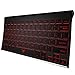Airfox K20 Ultra Compact Slim Profile LED Backlit Wireless Bluetooth Keyboard for iOS, Android, Windows and Mac with Rechargeable Lithium Battery (Black)