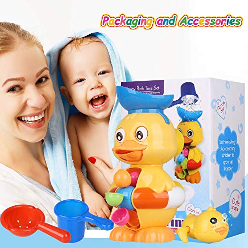 TOYOKID Bath Toys Bathtub Toys for Toddlers Kids Babies Ducky Toy for Boys Girls 1 2 3 4 Year Old Gift Ideas