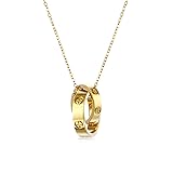 Women's Stainless Steel Necklace -18K Gold Women's