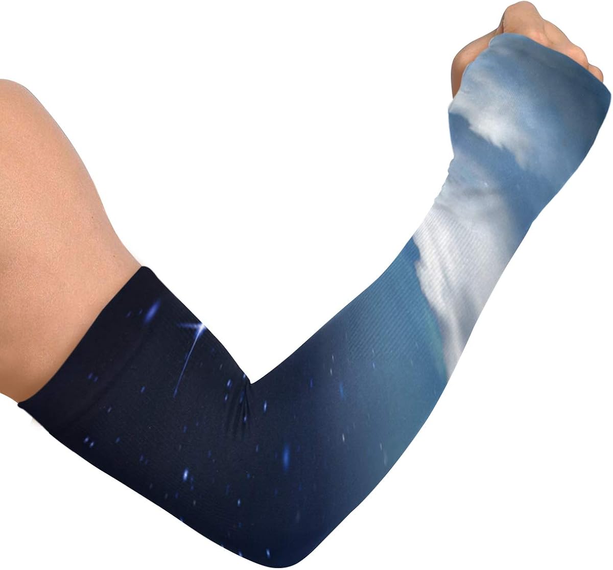Long Sleeve Uv Protection Men Moon In Night Sky Arm Athletic Sleeve Uv Arm Sleeves