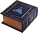 Grimoire Pro Tour, Arbiter | Wooden Spellbook Style Fabric Lined Portable Deck Box for MTG, Yugioh, and Other TCG | 350+ Card Capacity