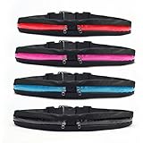 Yes4All Double Pocket Running Belt for Running Hiking Jogging (Pouch Belt Waist Pack) - Choose from 1.5