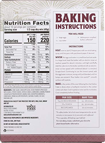365 Everyday Value, Gluten Free Classic Chocolate Cake Mix, 15 oz
