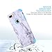 iPhone 7 Plus Case, iPhone 8 Plus Case, KAMII White Marble Stone Pattern Shockproof 2in1 Dual Layer TPU Bumper Hard PC Hybrid Defender Armor Case Cover for Apple iPhone 7 Plus /8 Plus (Blue)