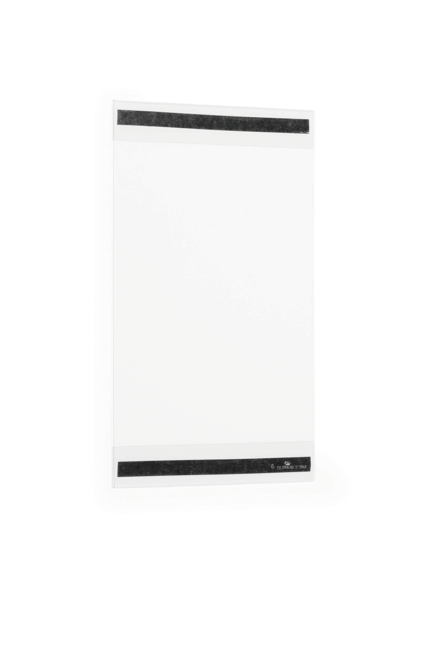 Durable Info Holder rPET A4 Magnetic - Made of Recycled PET - Transparent - Easy to Install via Magnetic Attachment - Pack of 5