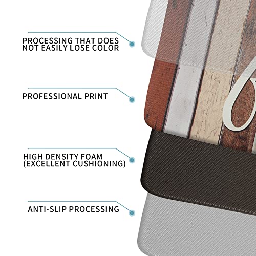 EVERGRACE Farmhouse Kitchen Floor Mat 17 x 47 inch, Family Theme Anti