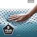 MALOUF Z Shoulder Zoned Dough Memory Foam Pillow - Gel Infused - Premium Tencel Cover - 5 Year U.S. Warranty - Mid Loft - Queen, Blue
