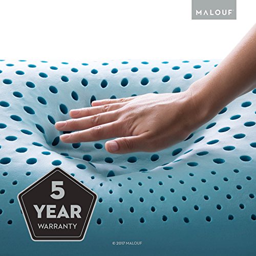 Z Shoulder Zoned Dough Memory Foam Pillow Gel Infused Premium Tencel Cover 5 Year U.S