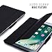 FYY Case for iPad Pro 10.5, Smart Case Trifold Stand with Auto Sleep Wake Function, Long Apple Pencil Holder, Memo Slots for iPad Pro 10.5 (2017 Released) Black