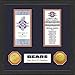 Highland Mint Chicago Bears Super Bowl Ticket Collection Wall Frame