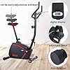 ANCHEER-Magnetic-Upright-Heimtrainer-Indoor-Cycling-Bike-mit-APP-Anschluss-10-Level-Widerstand-Super-Quiet-Stationaeres-Bike-fuer-Cardio-Training-zu-Hause-mit-verstellbarem-Sitz-Monitor-Raedern