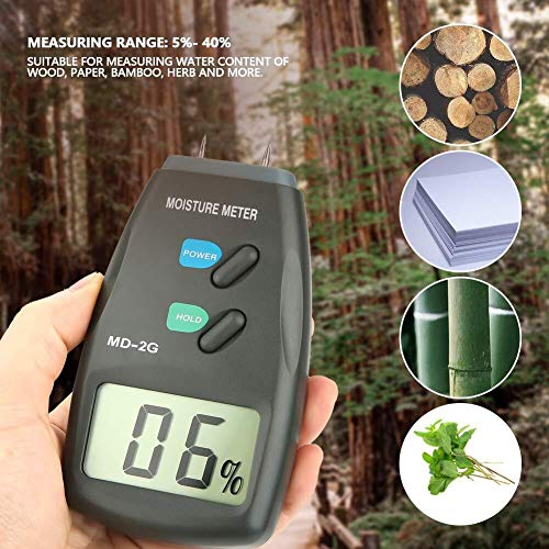 ZJ LIUJING Holz-Feuchtigkeitsmesser, LCD-Digital, 2-poliger Holz-Feuchtigkeitsmesser, Detektor, Holz, Hygrometer… – Bild 5