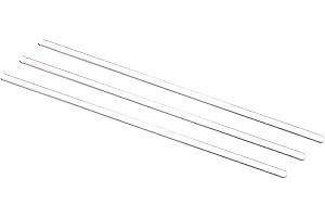 MECCANIXITY 3.3 Borosilicate Glass Stick 7.87" Length 5mm Dia Stir Rod Mixing Tools with Both Ends Round for Lab Kitchen Scie