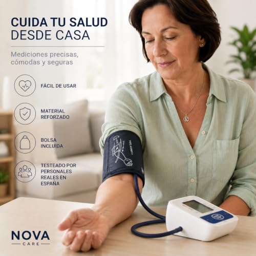 Universal Arm Blood Pressure Monitor Arm Cuff 22-42cm with 6 Connectors | Compatible with Omron, Beurer, Medisana and A&D | Replacement Sleeve for Blood Pressure Monitor